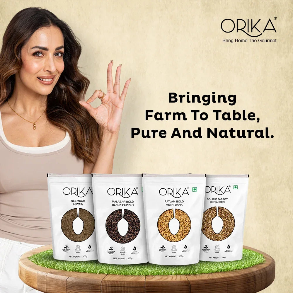 Orika Ratlam Bold Methi Dana, 150g - Orika Spices India