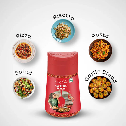 Orika Red Chilli Flakes 45g - Orika Spices India