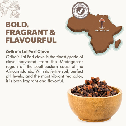 Orika's Lal Pari Clove Whole, 75g - Orika Spices India