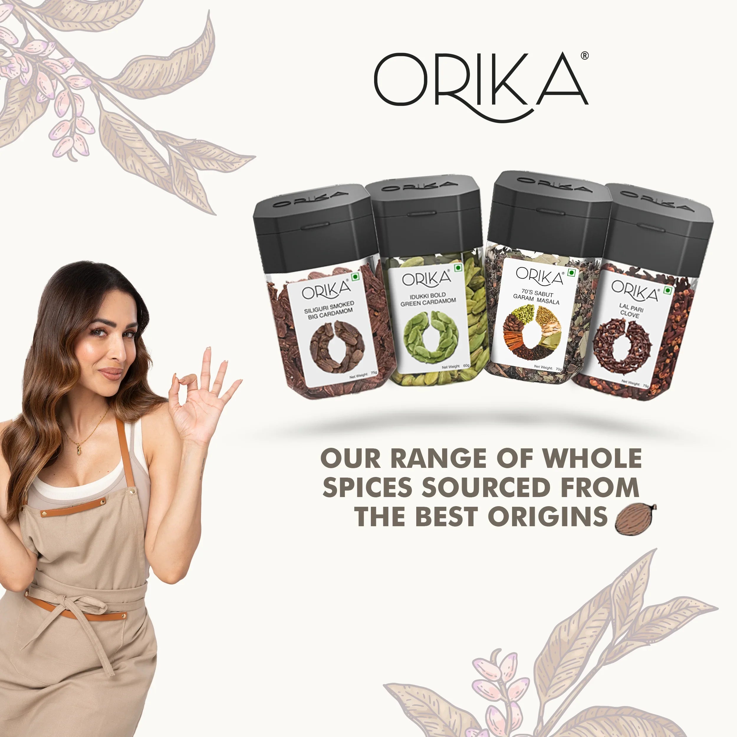 Orika's Siliguri Smoked Big Cardamom,60g - Orika Spices India