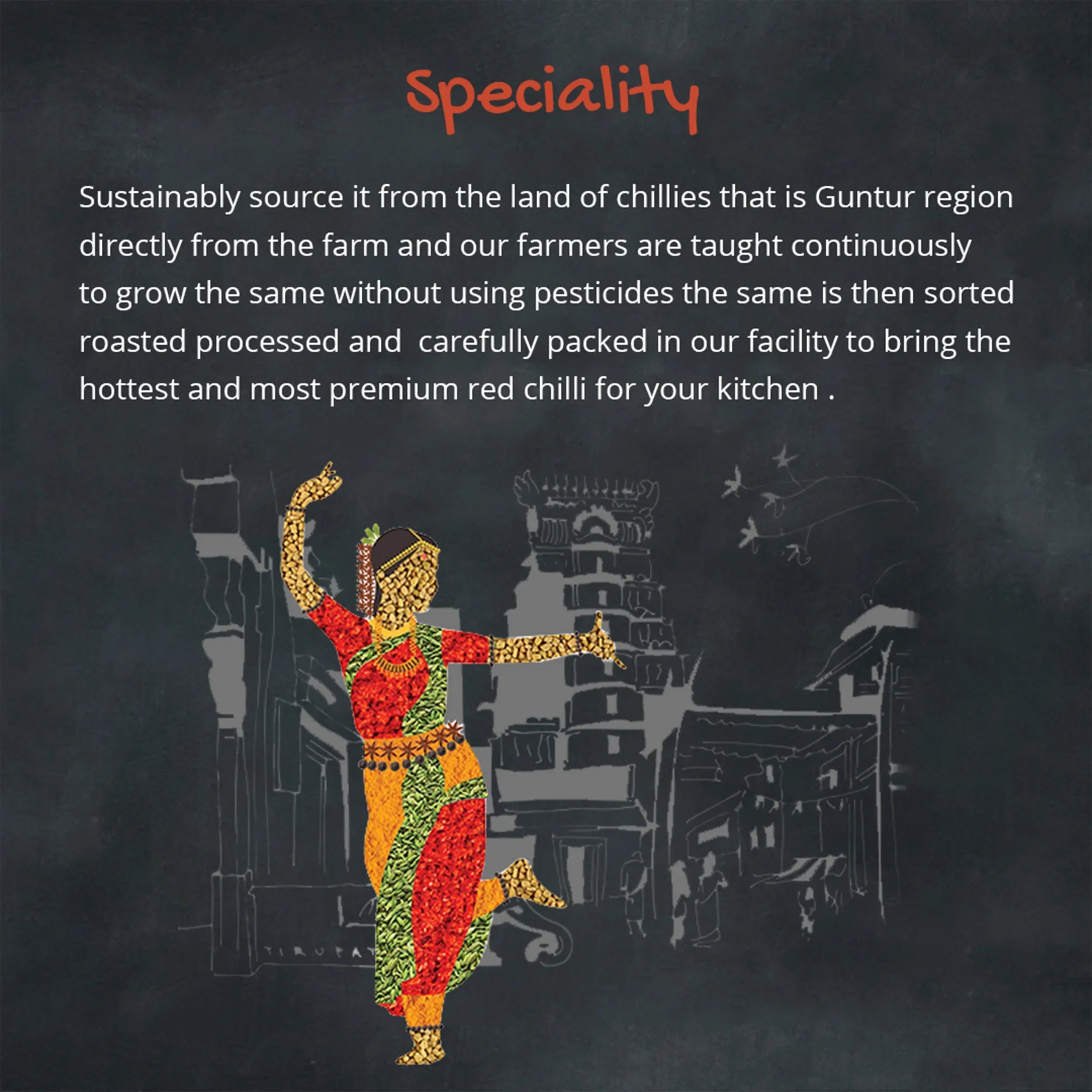 Orika Salem Turmeric, Hot Red Chilli Powder, Kashmiri Red Chilli Powder, Coriander Powder 100 Gm Each - Orika Spices India