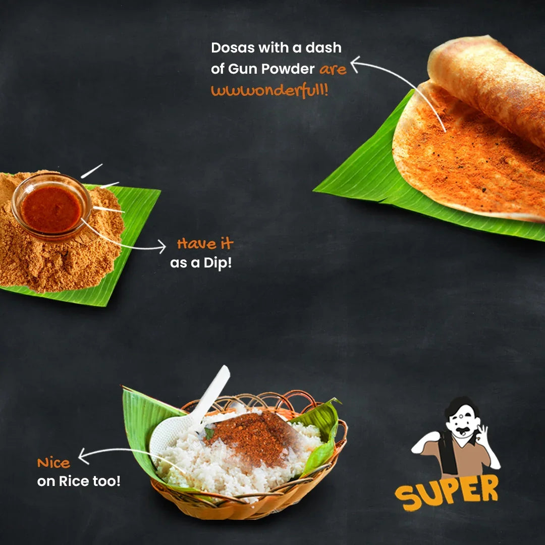 Orika Southern Gun Powder, 80gm (Pack of 2) - Orika Spices India