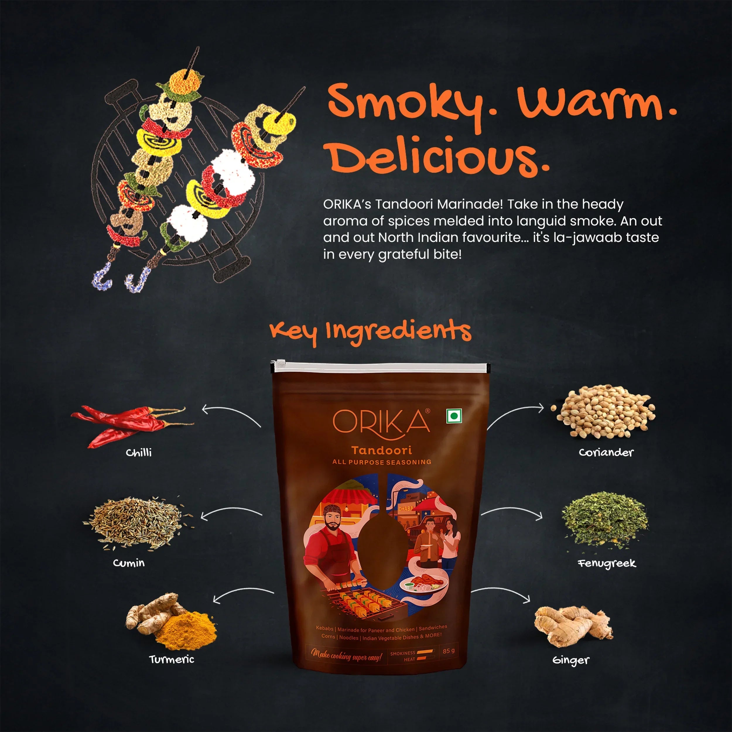Orika Tandoori Marinade Combo (Pack of 2, 85gms each) - Orika Spices India