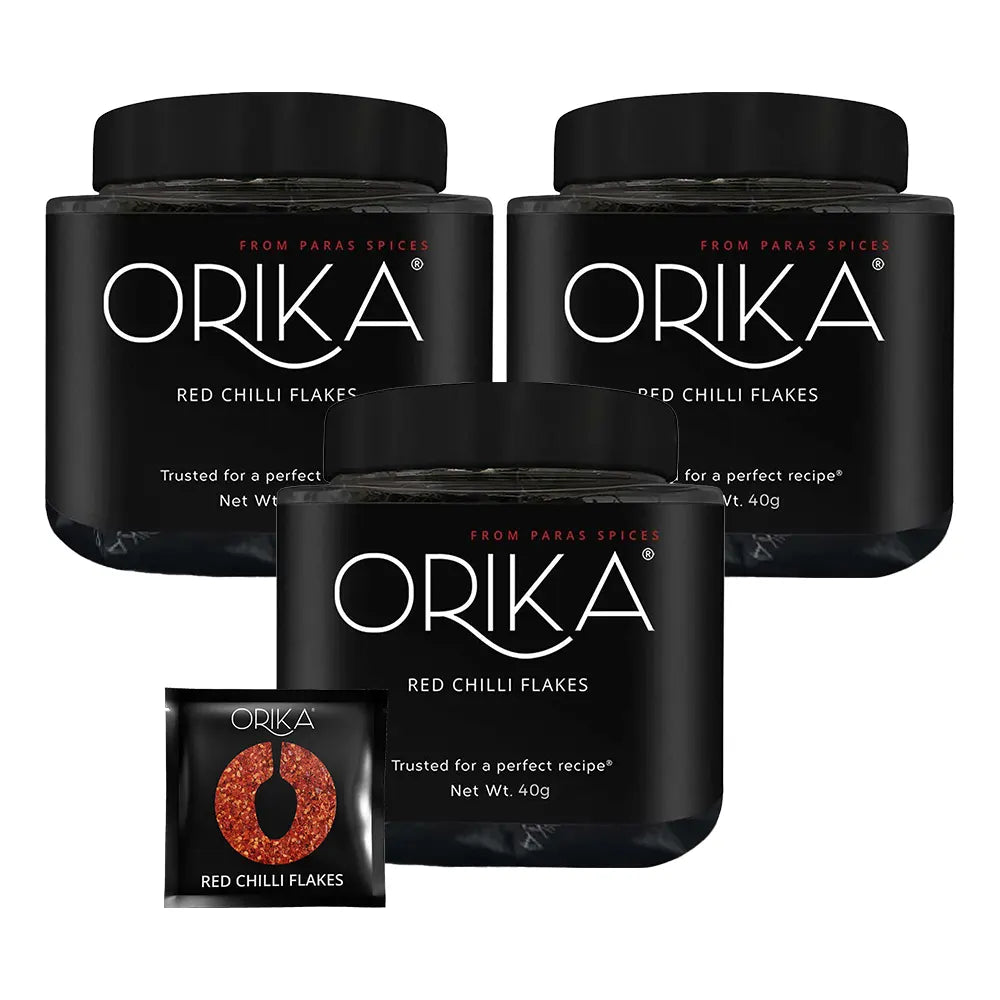 Orika Red Chilli Flakes Jar | 40g (50 Sachets)