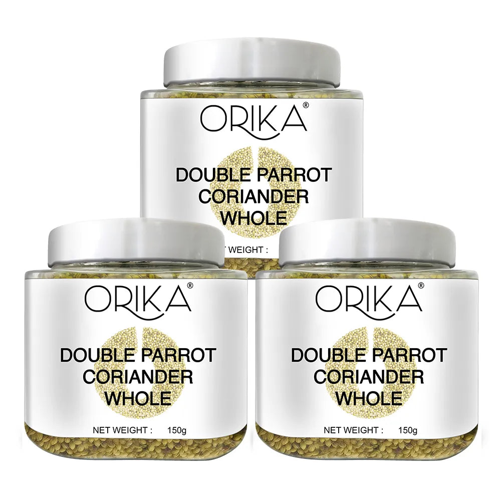 Orika Double Parrot Coriander Whole (Sabut Dhaniya) | 150g