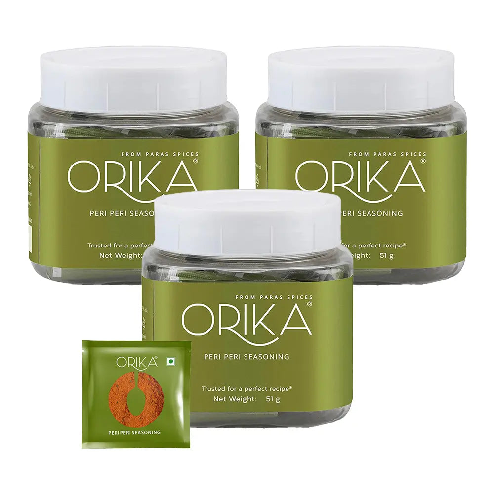 Orika Peri Peri Seasoning Jar | 51g (50 Sachets)