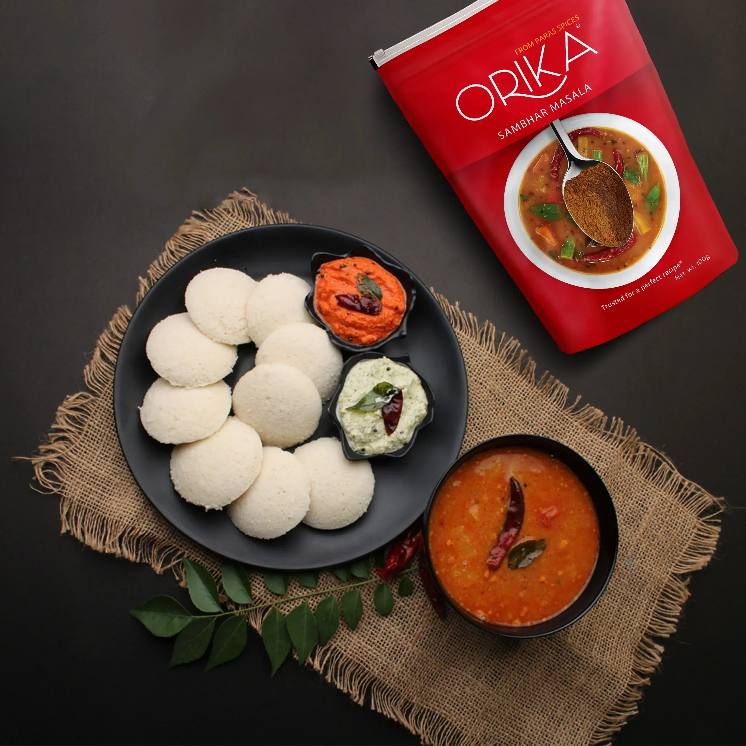 Sambhar Masala, 100gm - Orika Spices India