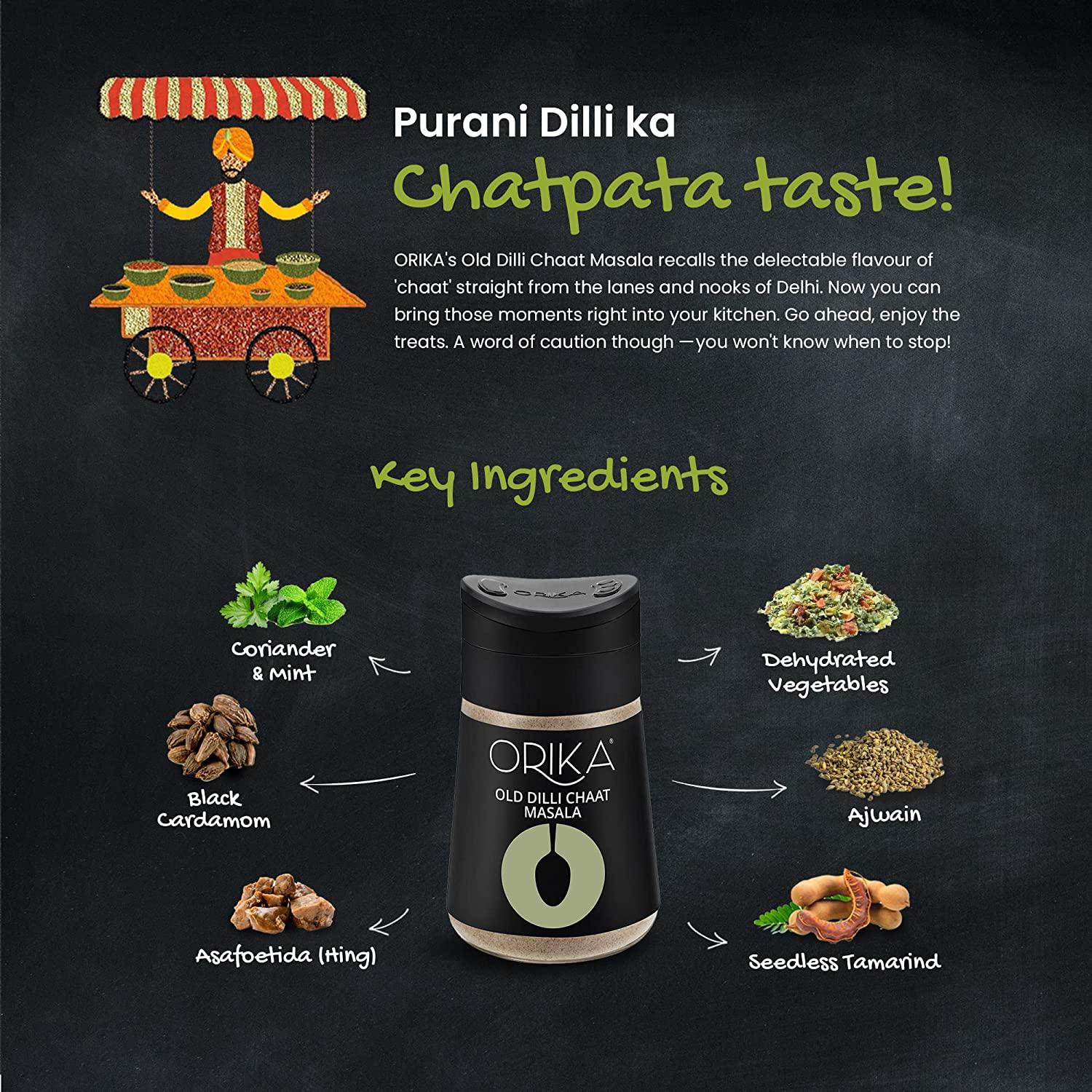 Table Sprinkler Combo (Chat Masala + Turkish Oregano + All Purpose Mexican Seasoning) (Pack of 3) - Orika Spices India