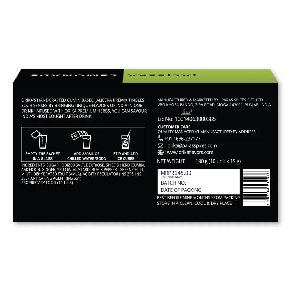 Flavoured Lemonades Combo (Pack of 3 Boxes) - Orika Spices India