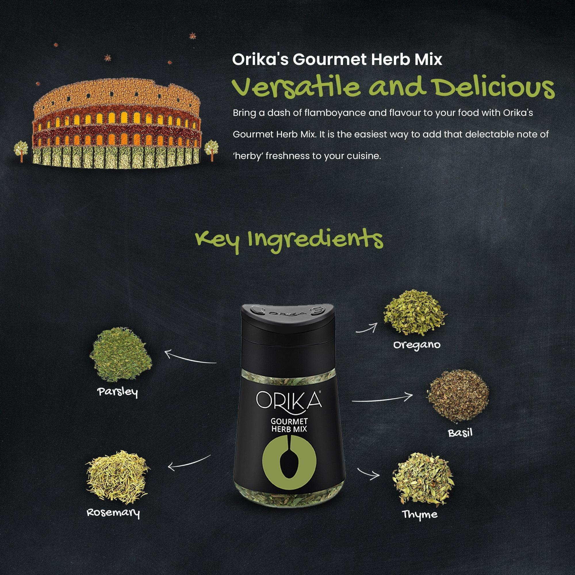 Orika Gourmet Herb Mix, 25gm - Orika Spices India