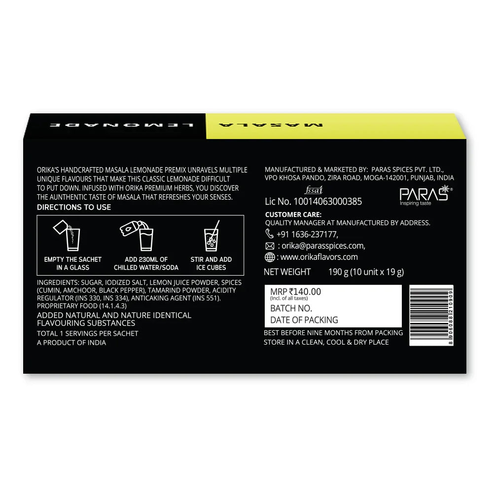 Orika Herbilicious Lemonade Combo (Pack of 2) - Orika Spices India