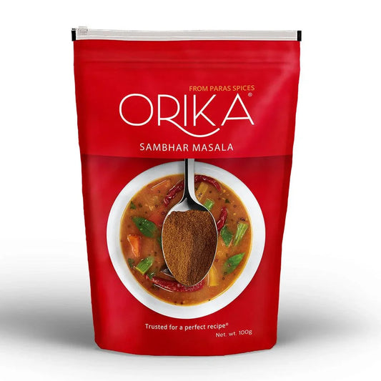 Orika Indian Delicacy combo Sambhar Masala, Pav Bhaji Masala, Garam Masala (Pack of 3, 100gms each) - Orika Spices India