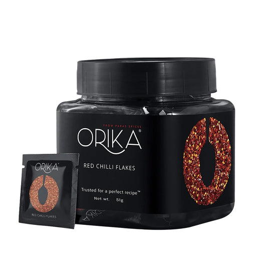 Red Chilli Flakes Combo (pack of 3 jars, 40g/each) - Orika Spices India